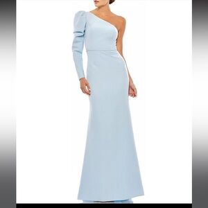 Mac Duggal One Sleeve Mermaid Gown, NWT,